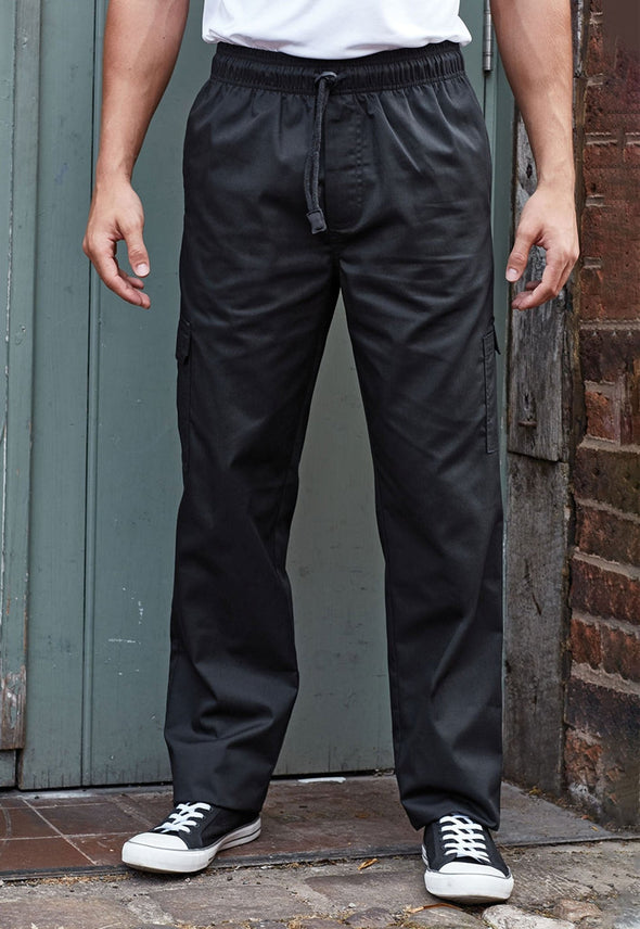 PR555 - Chef's Essential Cargo Pocket Trousers - The Work Uniform Company