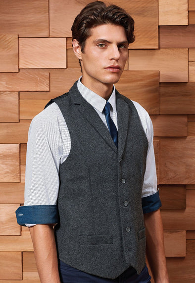 Herringbone Waistcoat PR625 - The Work Uniform Company