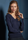 PR696 - Women's V Neck Knitted Sweater - The Work Uniform Company