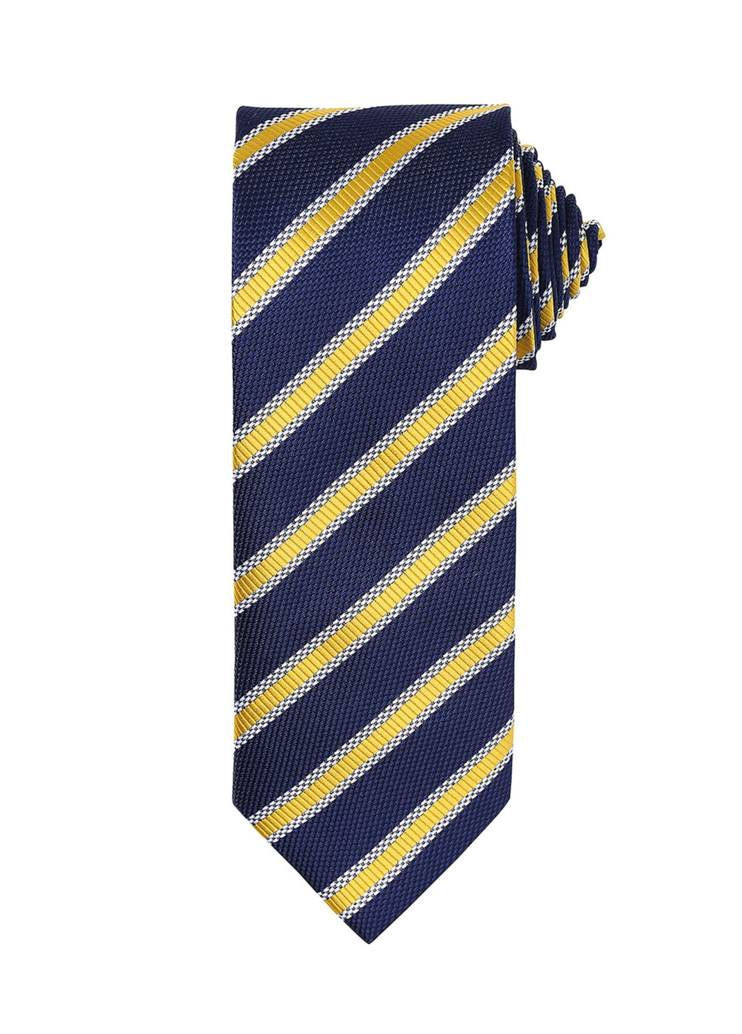 PR783 - Waffle Stripe Tie - The Work Uniform Company