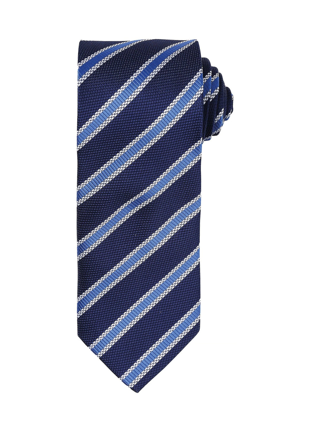 PR783 - Waffle Stripe Tie - The Work Uniform Company