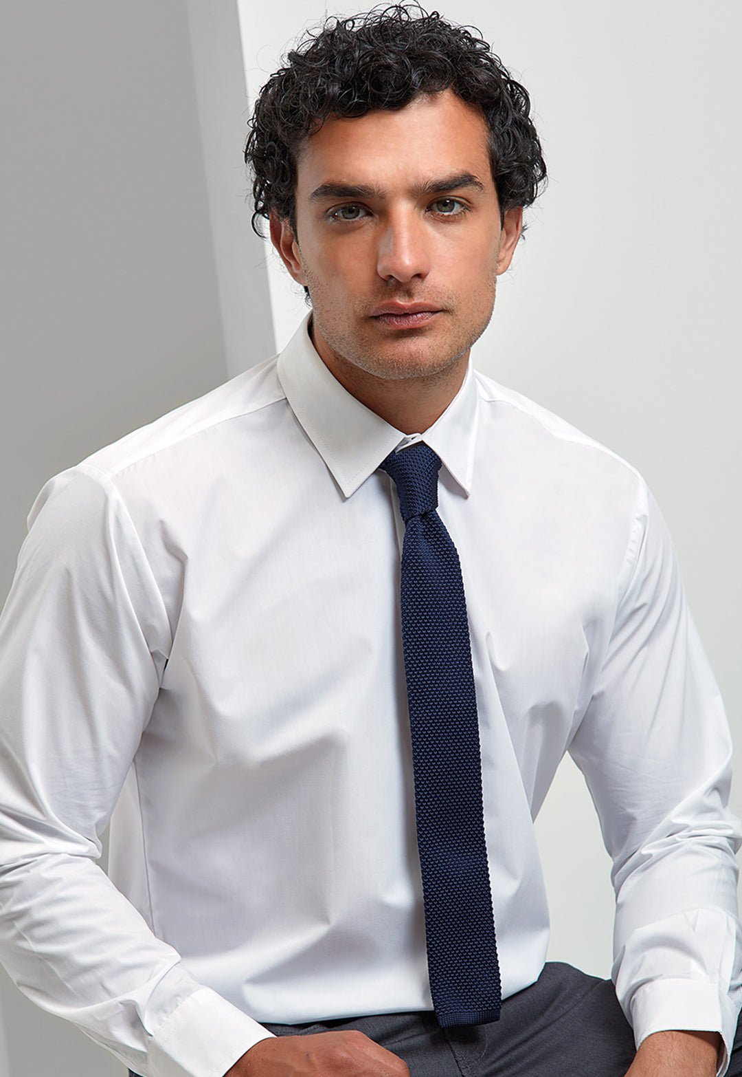 Slim Knitted Tie PR789 - The Work Uniform Company