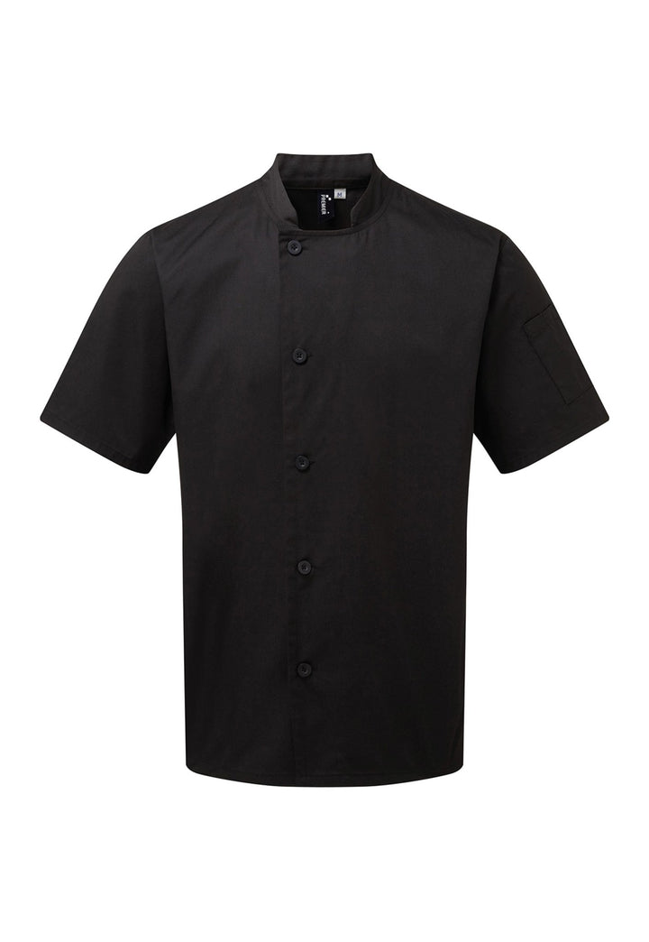 Chef's Essential Short Sleeve Jacket PR900 in Black