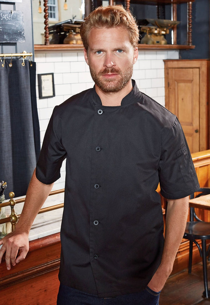 PR900 - Chef's Essential Short Sleeve Jacket - The Work Uniform Company