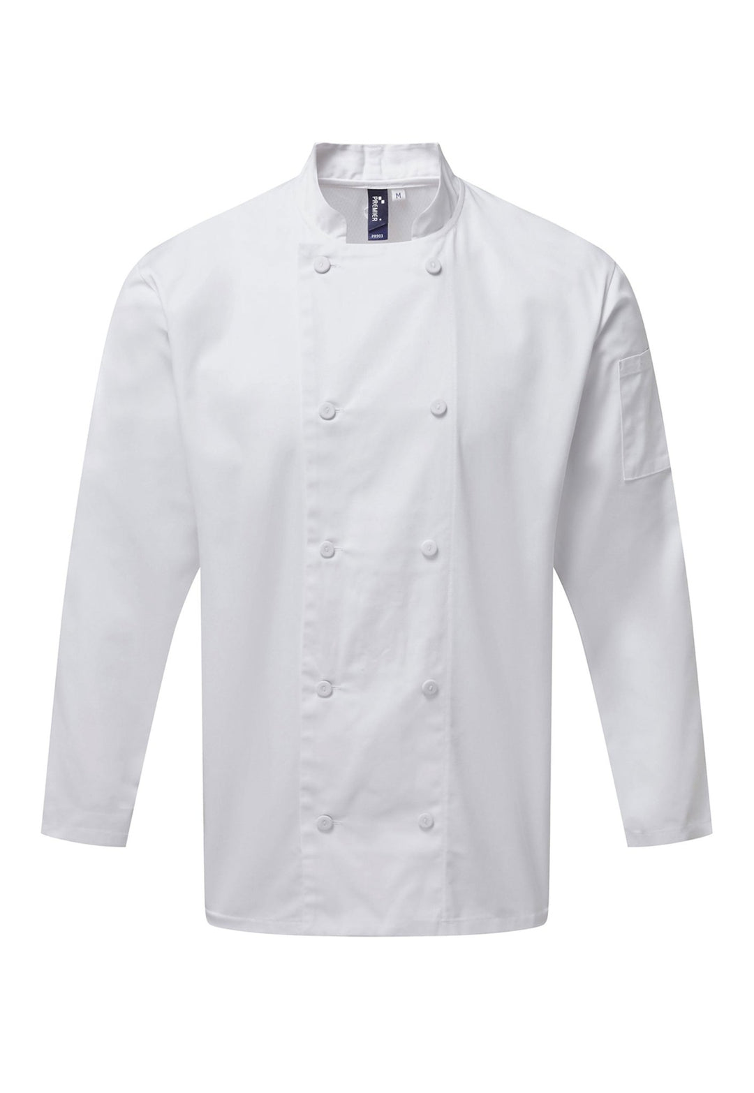 Chef's Coolchecker Long Sleeve Jacket PR903 in White