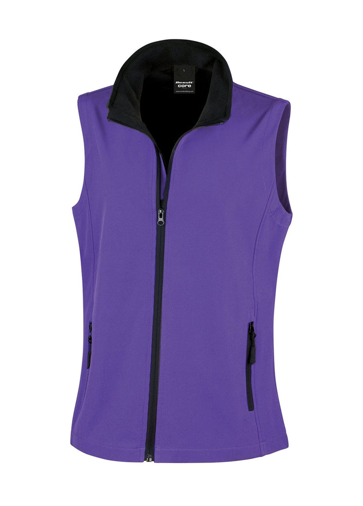 R232F - Ladies Printable Softshell Bodywarmer - The Work Uniform Company