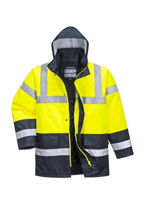 Hi Vis Contrast Traffic Jacket PW022 - The Work Uniform Company
