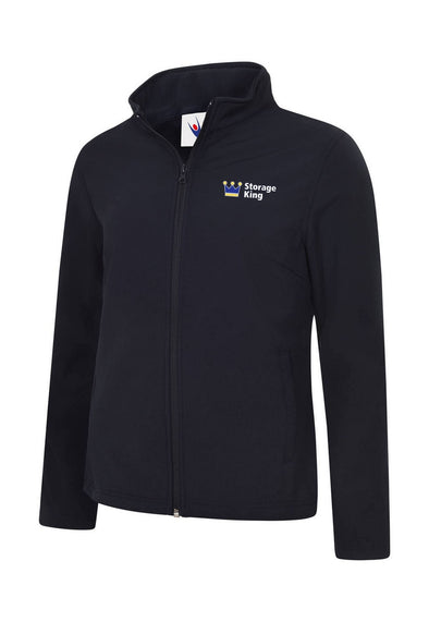 UC613 Ladies Classic Full Zip Soft Shell Jacket - Storage King Embroidered Logo - The Work Uniform Company