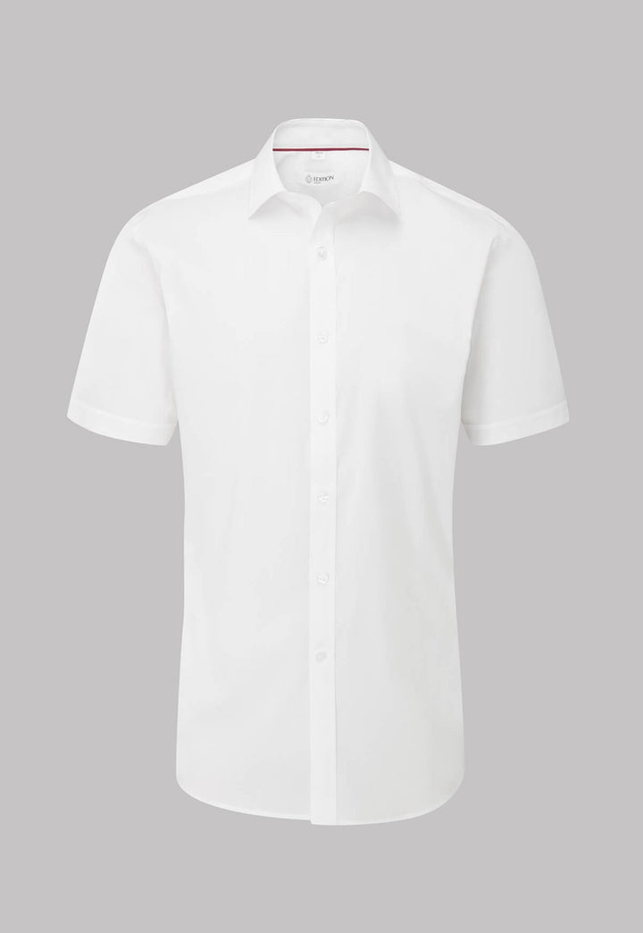 Tramore Tailored Fit Short Sleeve Shirt in White