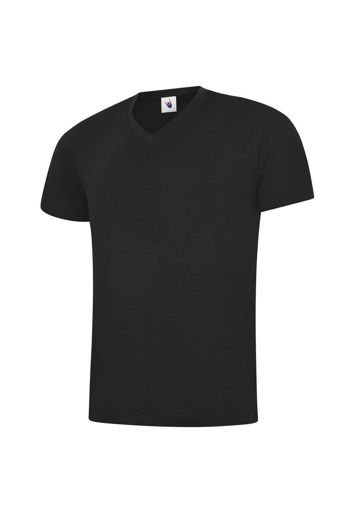 UC317 Classic V Neck T-Shirt in Black