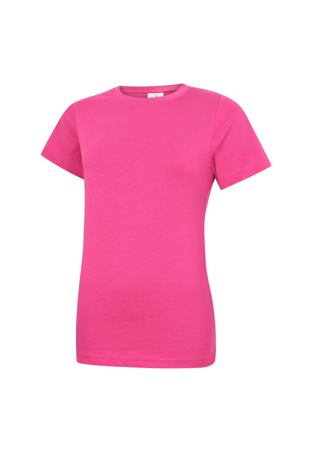 Ladies Classic Crew Neck T-Shirt UC318 in Hot Pink