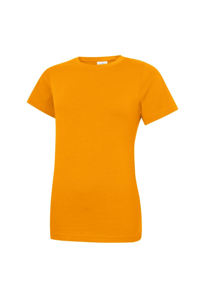 Ladies Classic Crew Neck T-Shirt UC318 in Orange