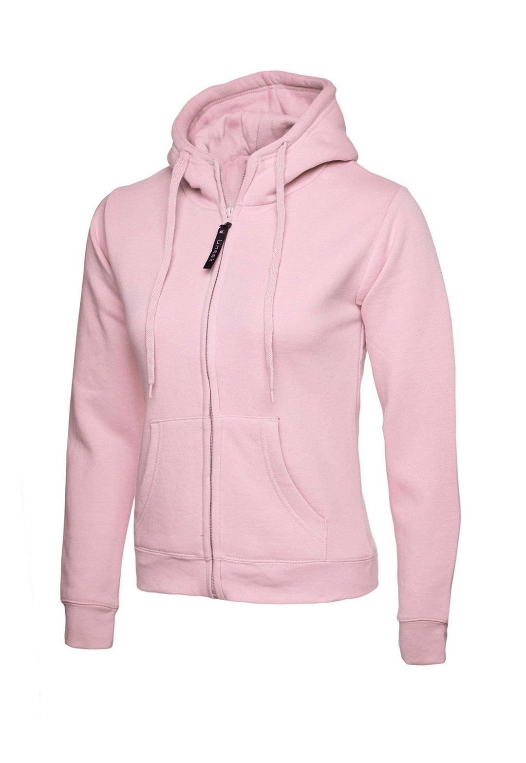 Ladies Classic Full Zip Hooded Sweatshirt UC505 in Pink