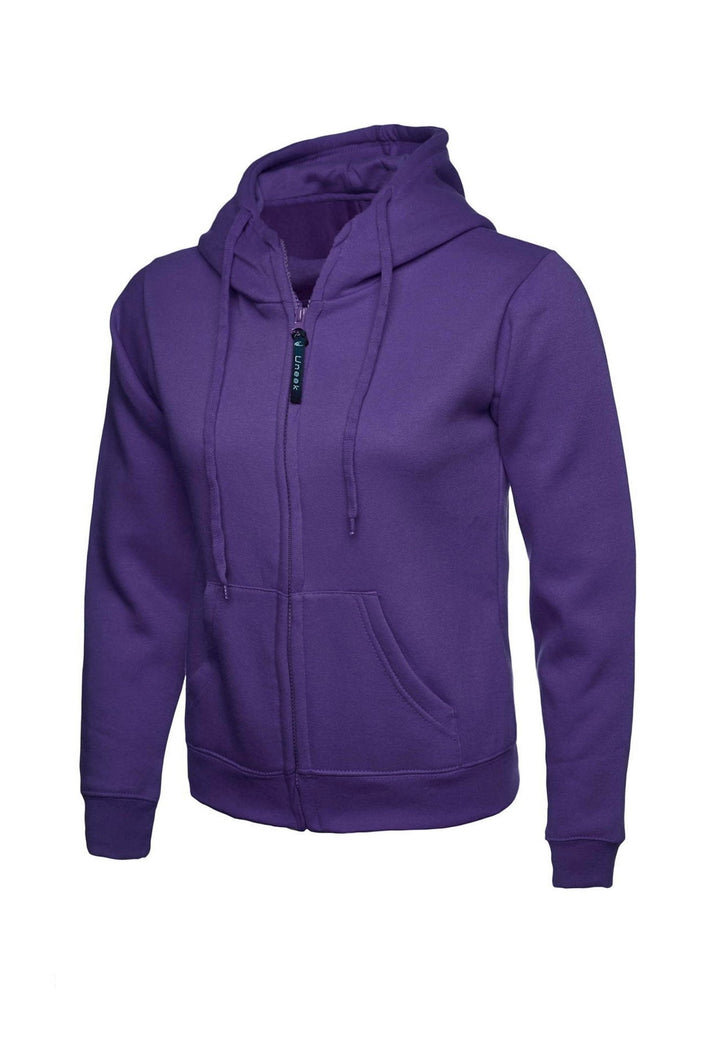 UC505 Ladies Classic Full Zip Hooded Sweatshirt - The Work Uniform Company