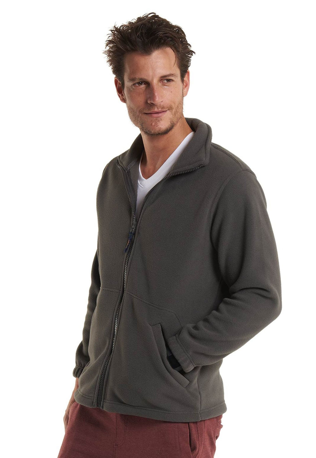 UC601 Premium Full Zip Micro Fleece Jacket - The Work Uniform Company