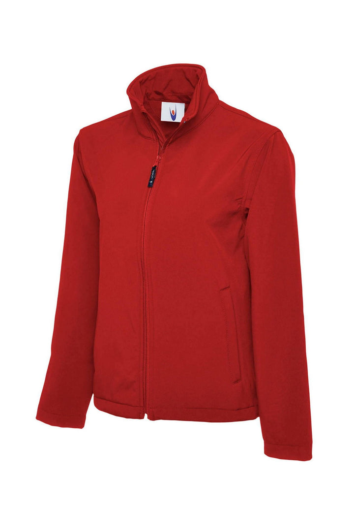 Classic Full Zip Soft Shell Jacket UC612 in Red