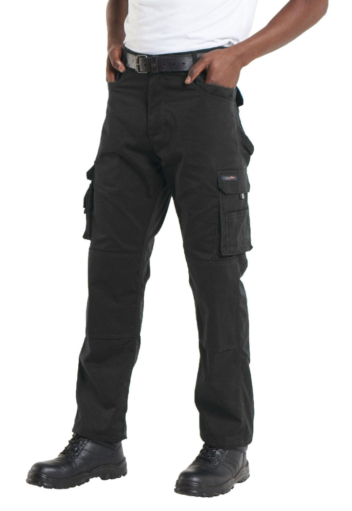 Model Wearing Super Pro Trouser UC906 in Black