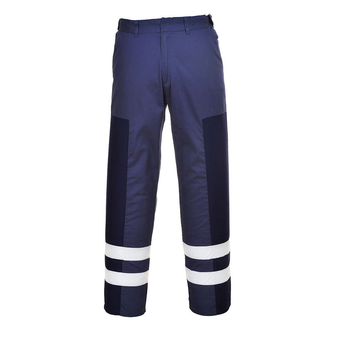 Ballistic Trousers with Hi Vis Strips S918 in Navy