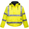 Bizflame Rain Anti Static Flame Resistant Hi Vis Bomber Jacket Yellow
