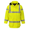 Bizflame Multi Lite Hi Vis Rain Jacket Yellow