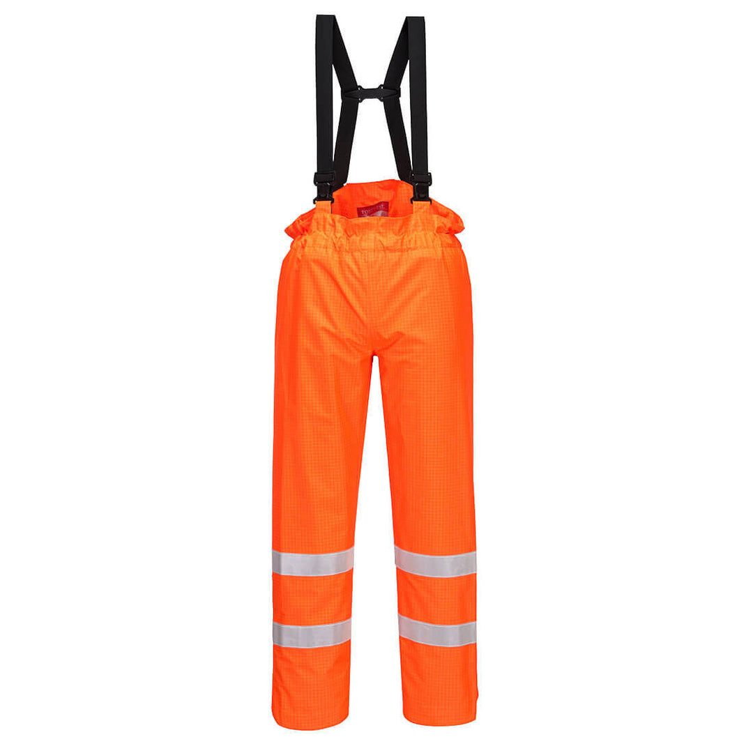 Bizflame Hi Vis Rain Trouser Anti-Static Unlined S780 in Orange