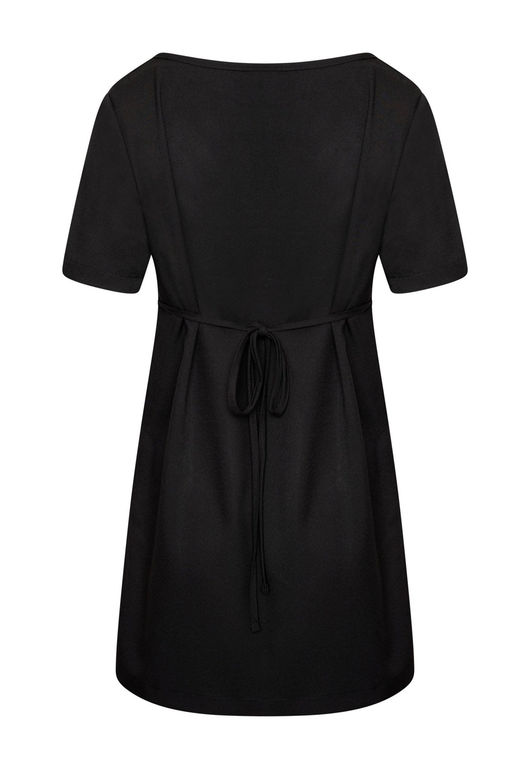 Back View of Chloe Maternity Tunic in Black