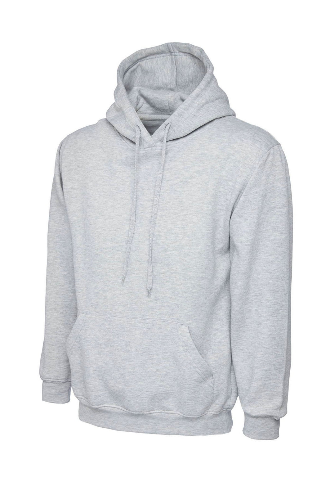 Workwear Classic Hooded Sweatshirt UC502 in Heather Grey (Bundle of 8 with Logos)