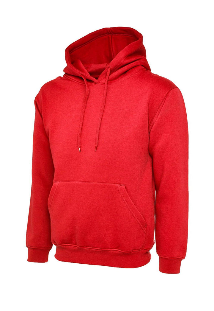 UC502 Classic Bright Hooded Sweatshirt in Red