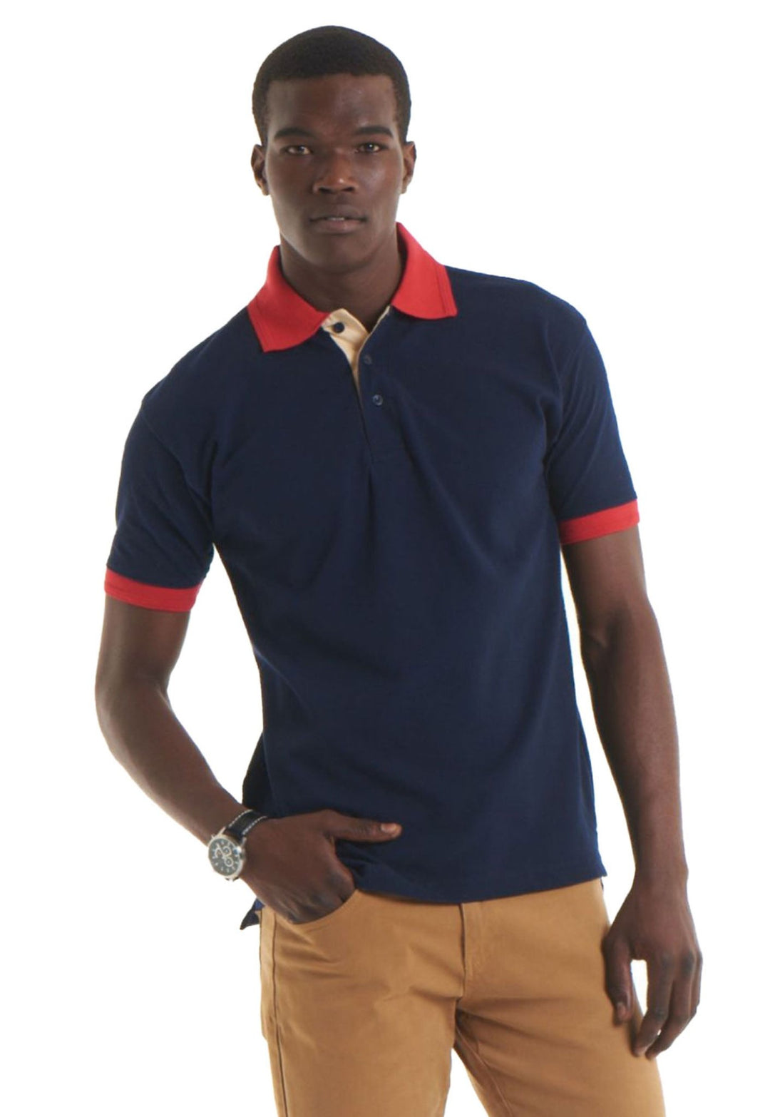 UC107 Contrast Polo Shirt - The Work Uniform Company