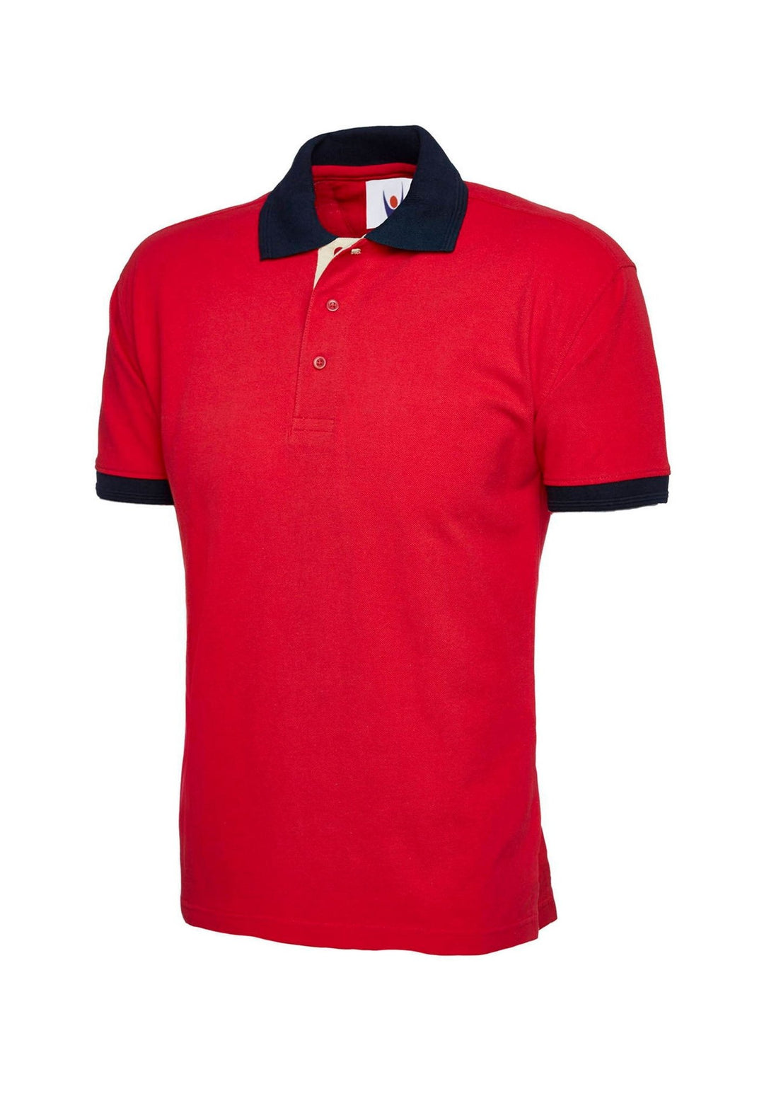 UC107 Contrast Polo Shirt in Red