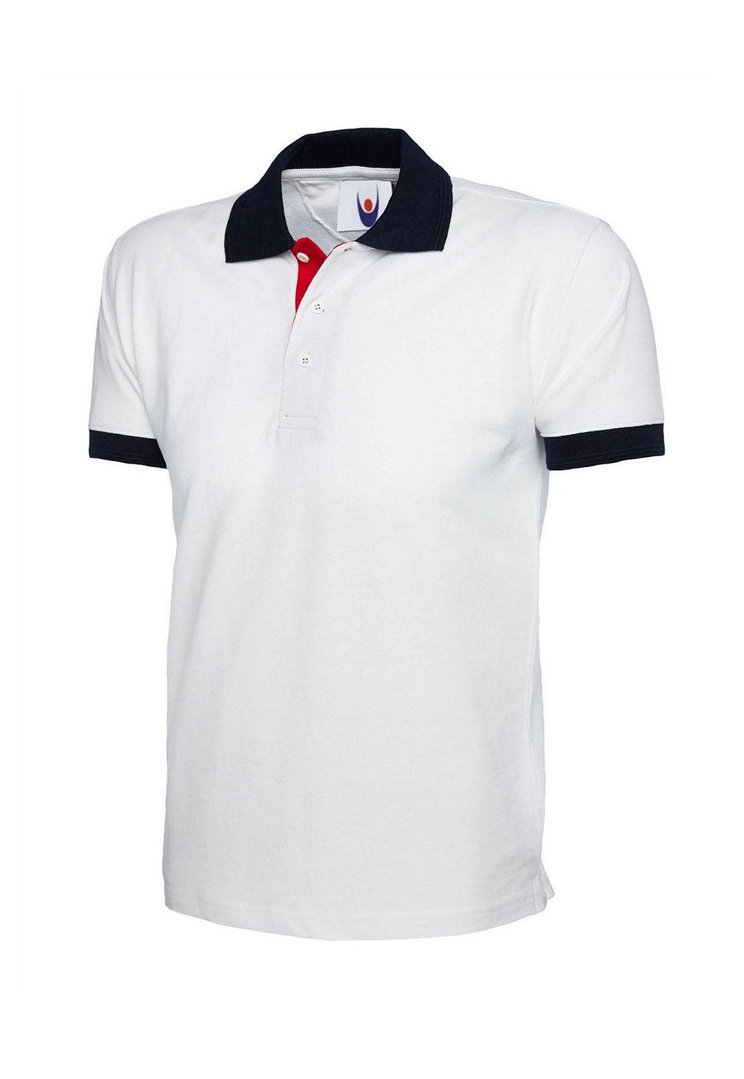 UC107 Contrast Polo Shirt in White