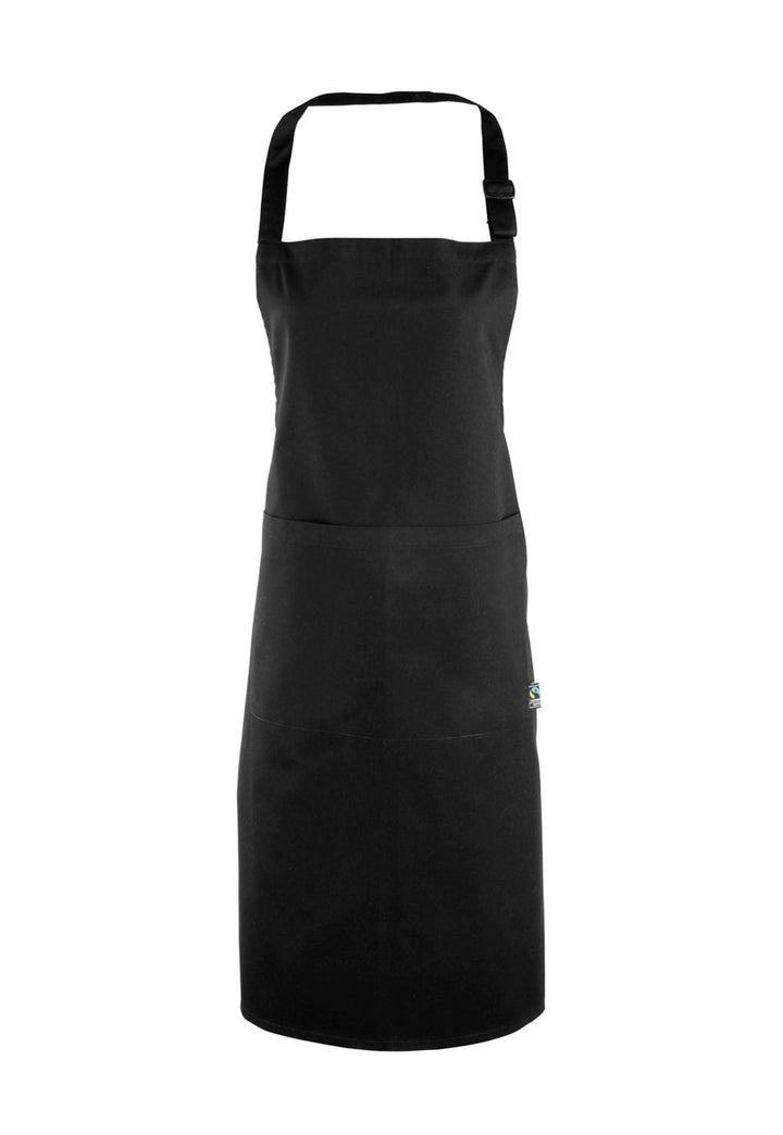 Cotton Bib Apron Organic and Fairtrade PR112 in Black