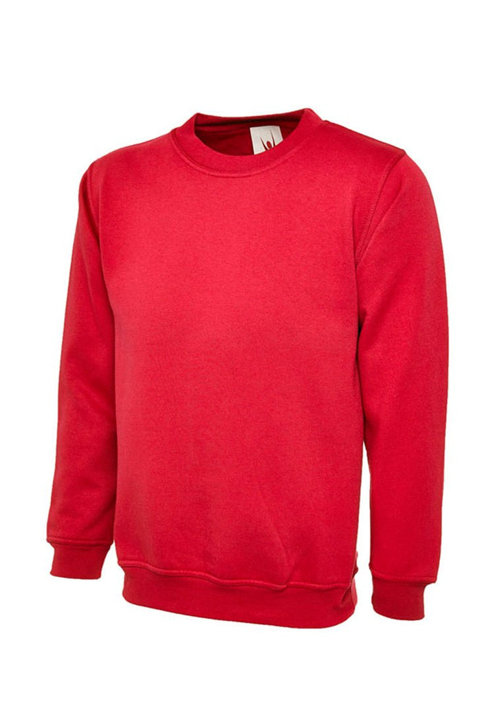 Ladies Deluxe Crew Neck Sweatshirt UC511 in Red