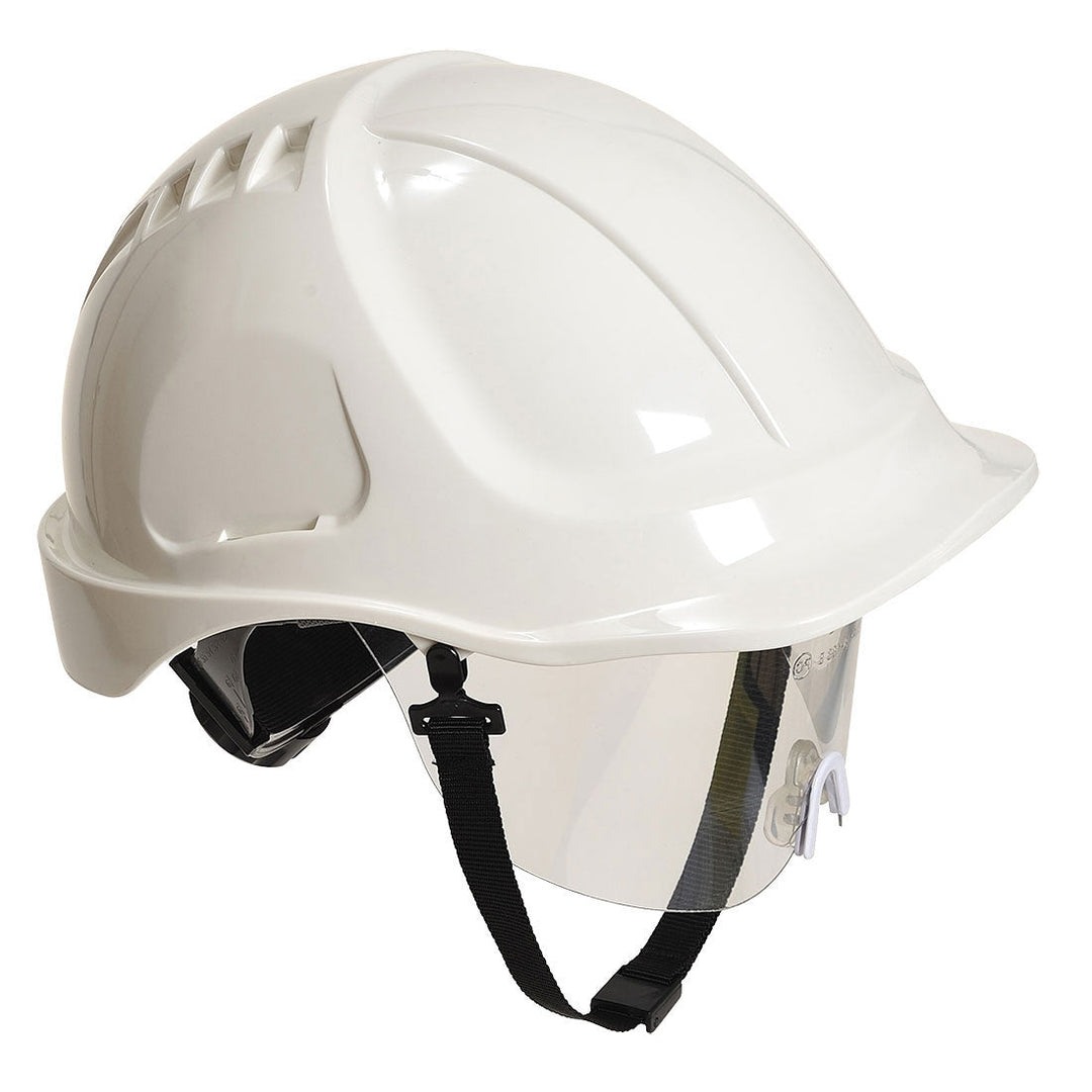 Endurance Plus Visor Helmet PW54 in White