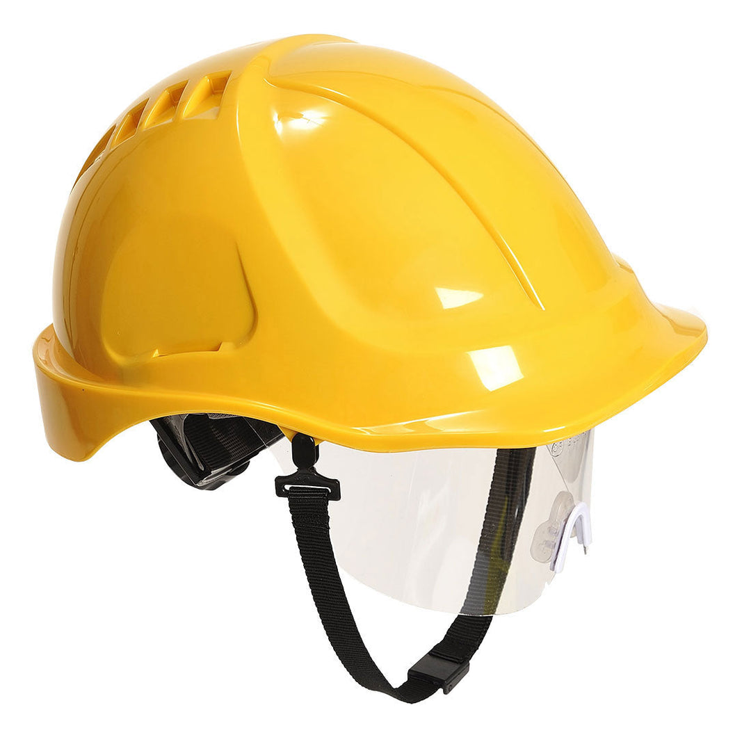 Endurance Plus Visor Helmet PW54 in Yellow