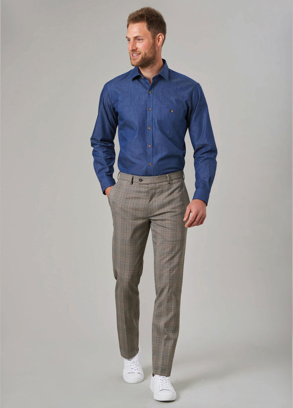 Fabian Check Trouser 8934 - The Work Uniform Company