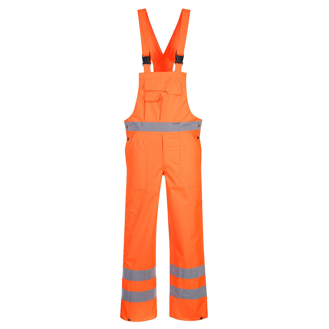 Hi Vis Bib and Brace Unlined S388 in Orange