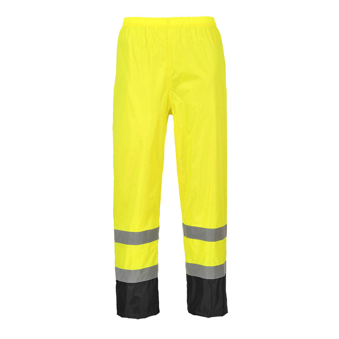 Hi Vis Classic Contrast Rain Trouser H444 in Yellow/Black