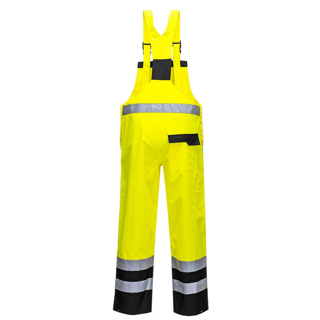 Hi Vis Contrast Bib and Brace Unlined S488 - The Work Uniform Company