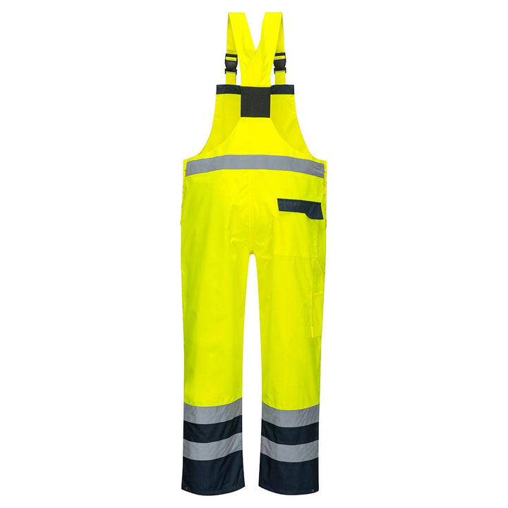 Hi Vis Contrast Bib and Brace Unlined S488 - The Work Uniform Company