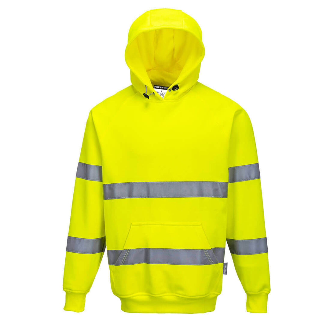 Hi Vis Hooded Sweatshirt Yellow