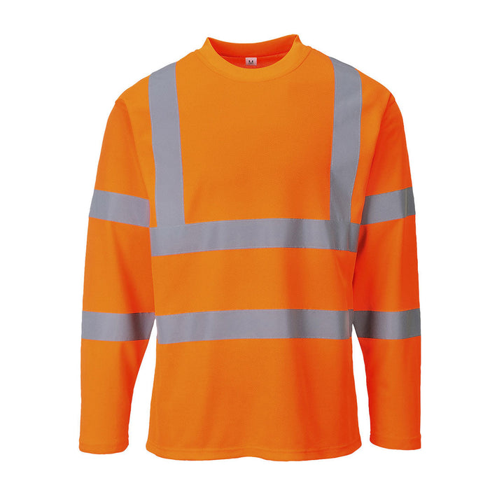 Hi Vis Long Sleeve T Shirt S278 in Orange