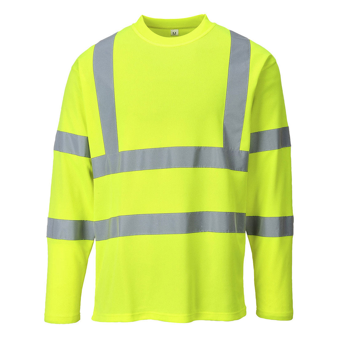 Hi Vis Long Sleeve T Shirt S278 in Yellow