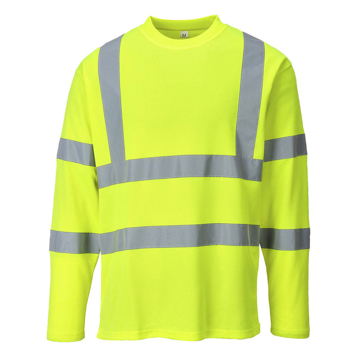 Hi Vis Long Sleeve T Shirt S278 in Yellow