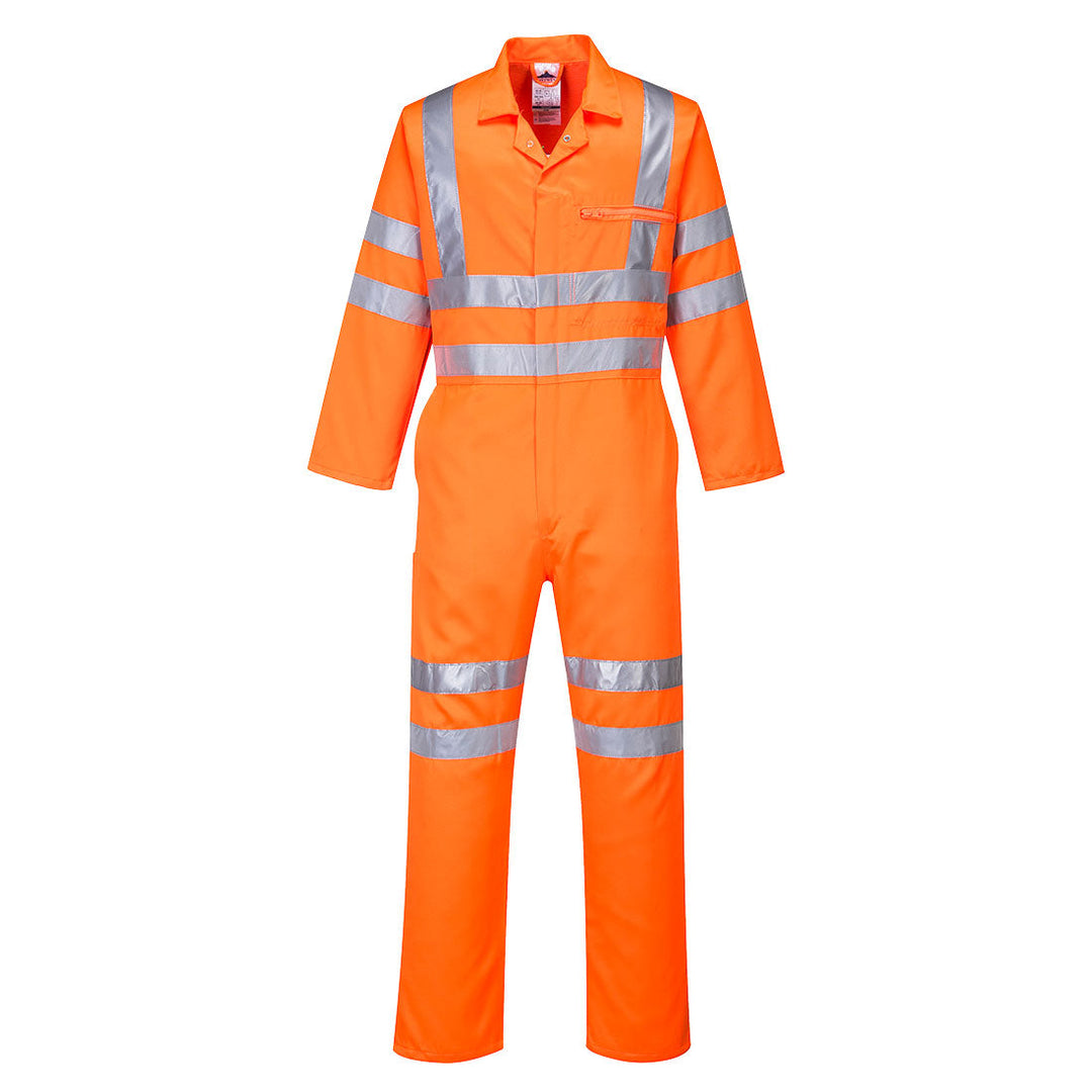 Hi Vis Poly Cotton Coverall RT42 in Orange