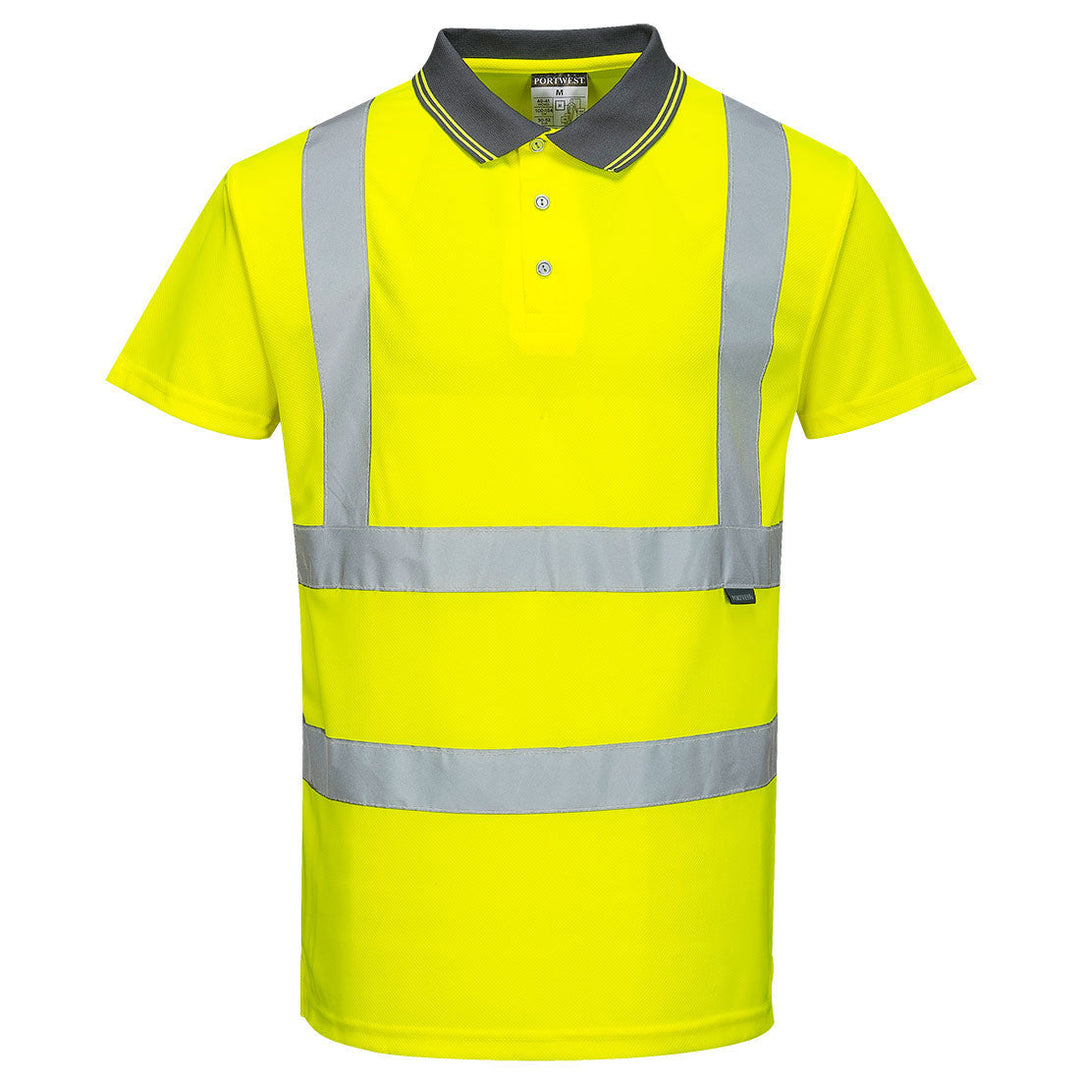 Hi Vis Short Sleeve Polo S477 in Yellow