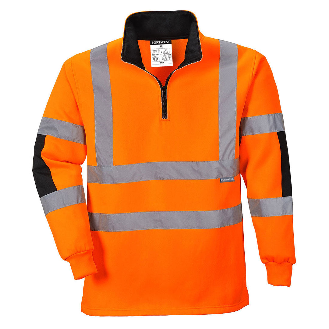 Hi Vis Xenon Rugby Shirt B308 in Orange