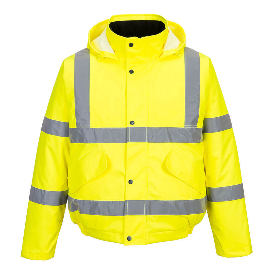 Hi Vis Bomber Jacket S463 in Yellow