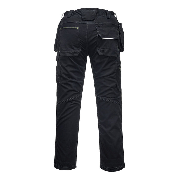 Back View of PW3 Holster Work Trouser T602 in Black