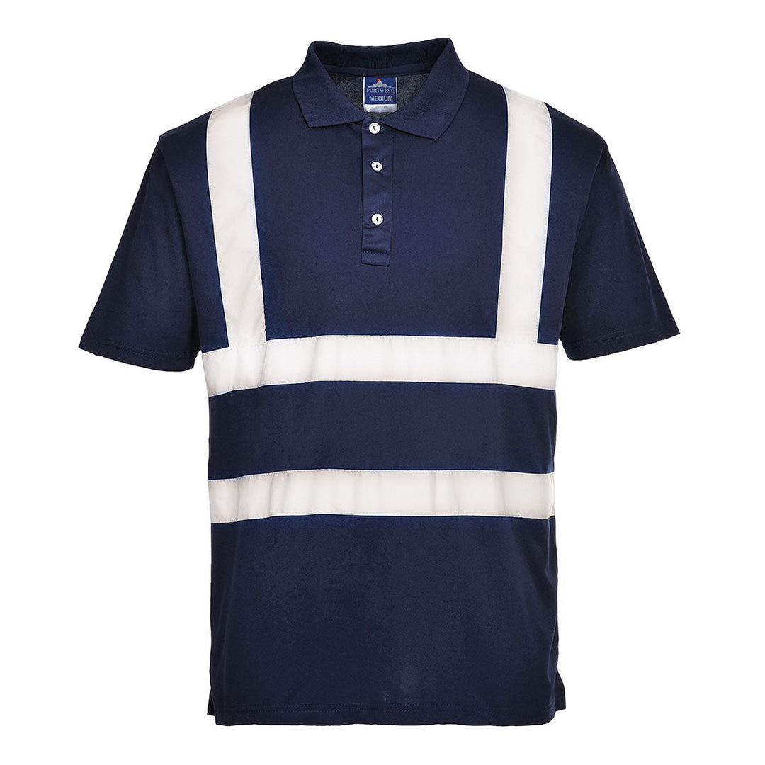 Iona Reflective Polo Shirt Navy